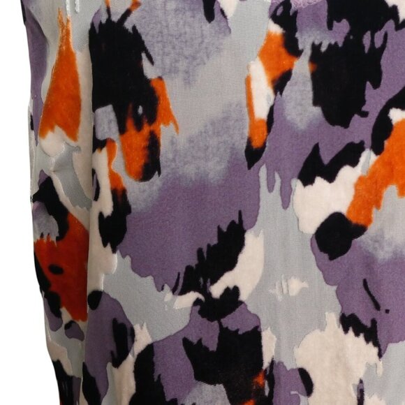 Cabi Radient Burnout Velvet Hi-Low Midi Shift Dress Womens Medium - Picture 6 of 8